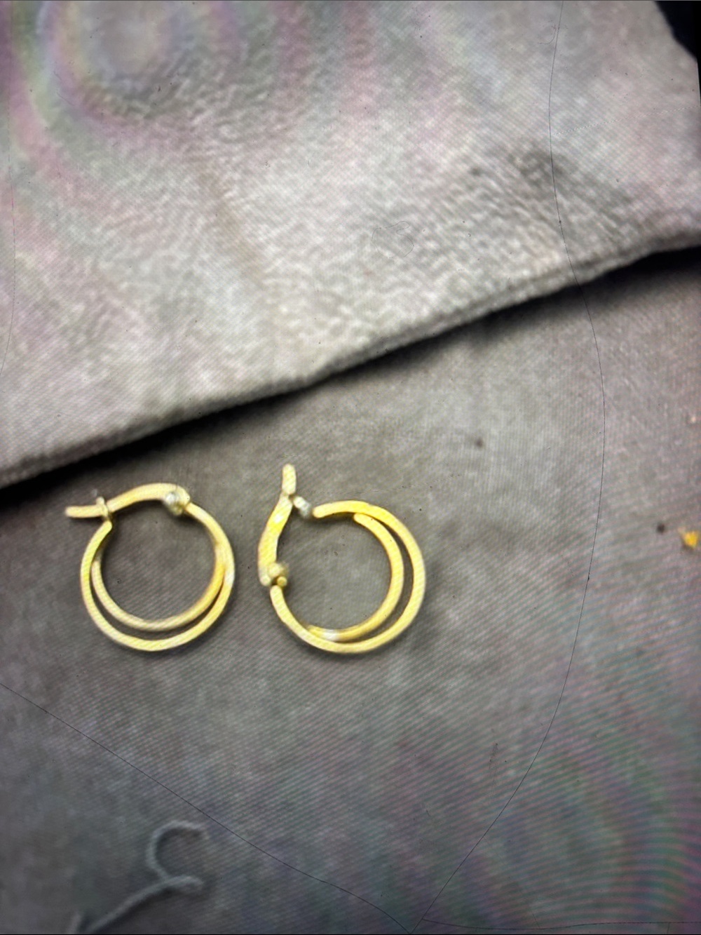 Elegant Double Hoop Gold Earrings - Women Jewelry